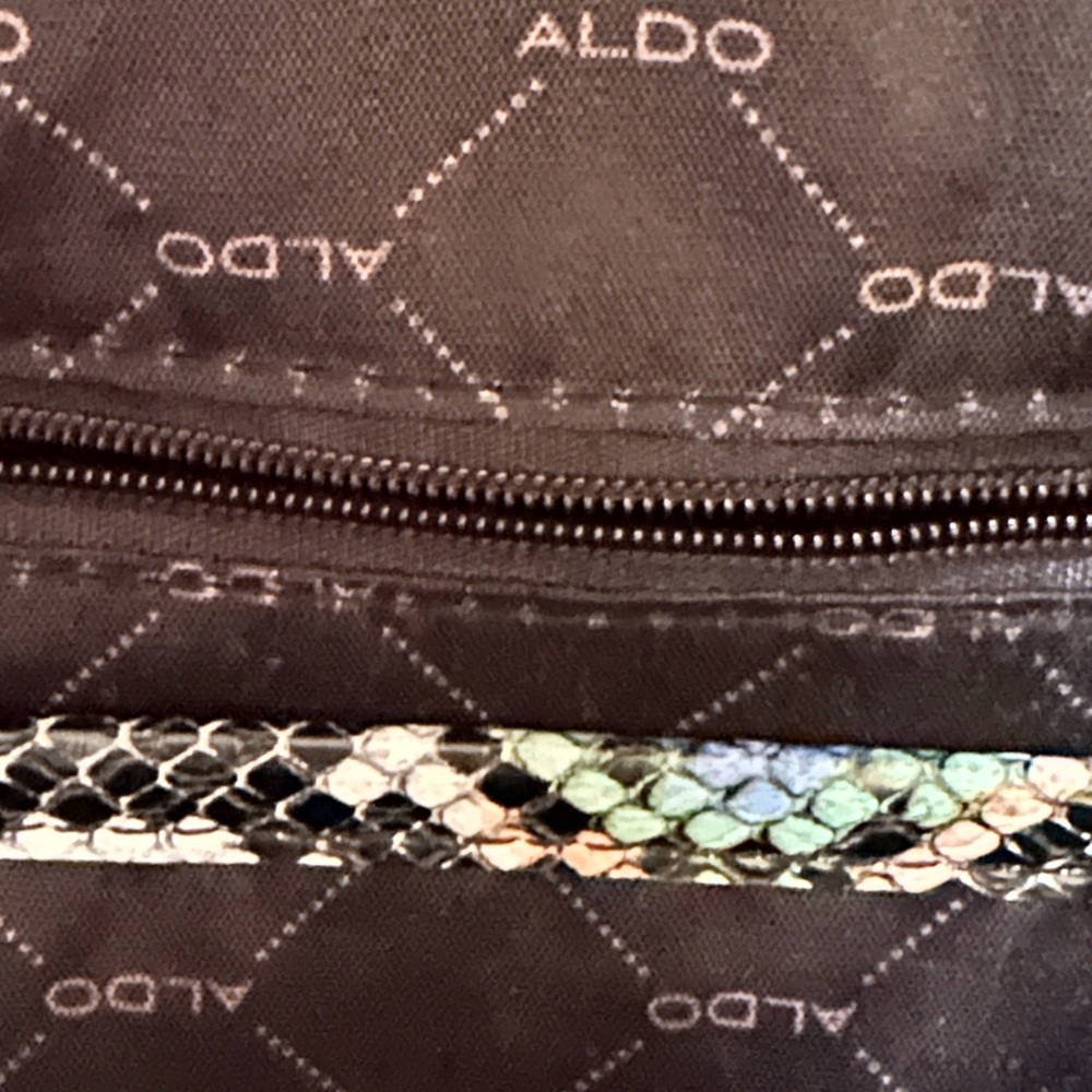 ALDO Faux Snakeskin Backpack NWOT - Picture 10 of 13